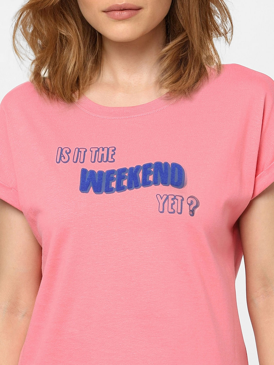 Pink Graphic Print T-Shirt