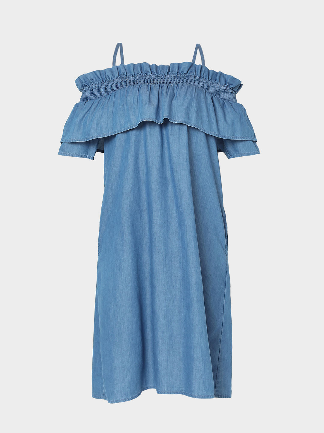 Blue Denim Shift Dress
