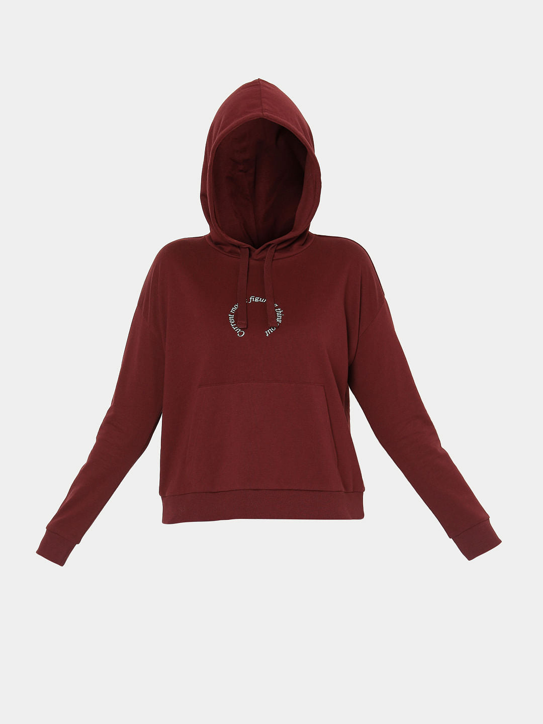 Maroon Hooded Sweatshirt