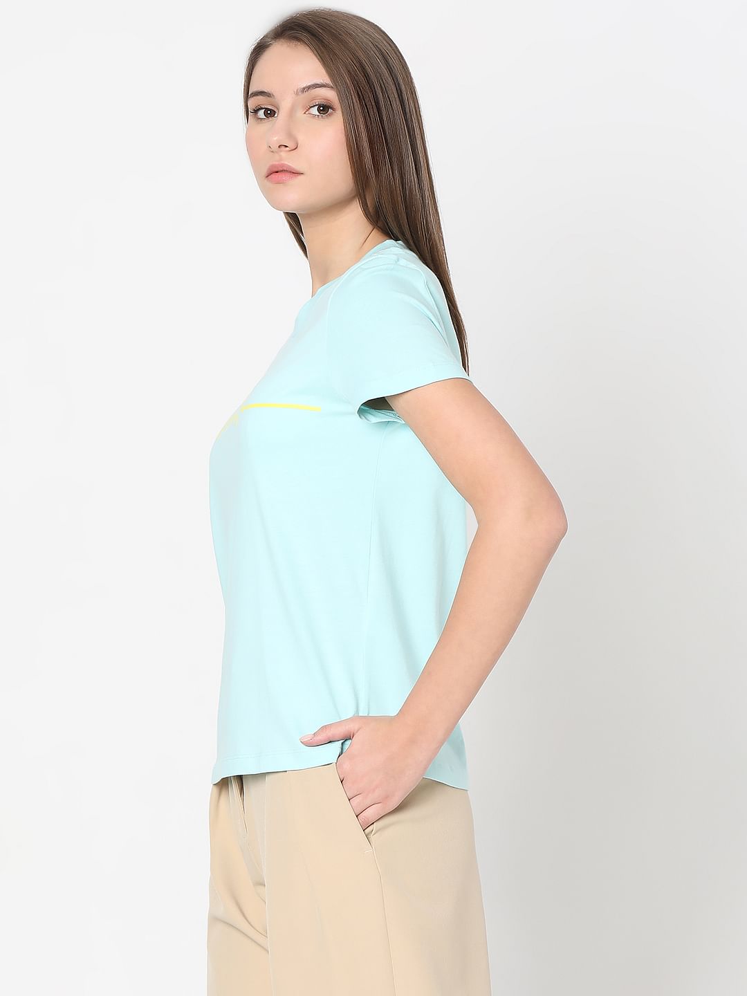 Light Blue Cotton T-Shirt