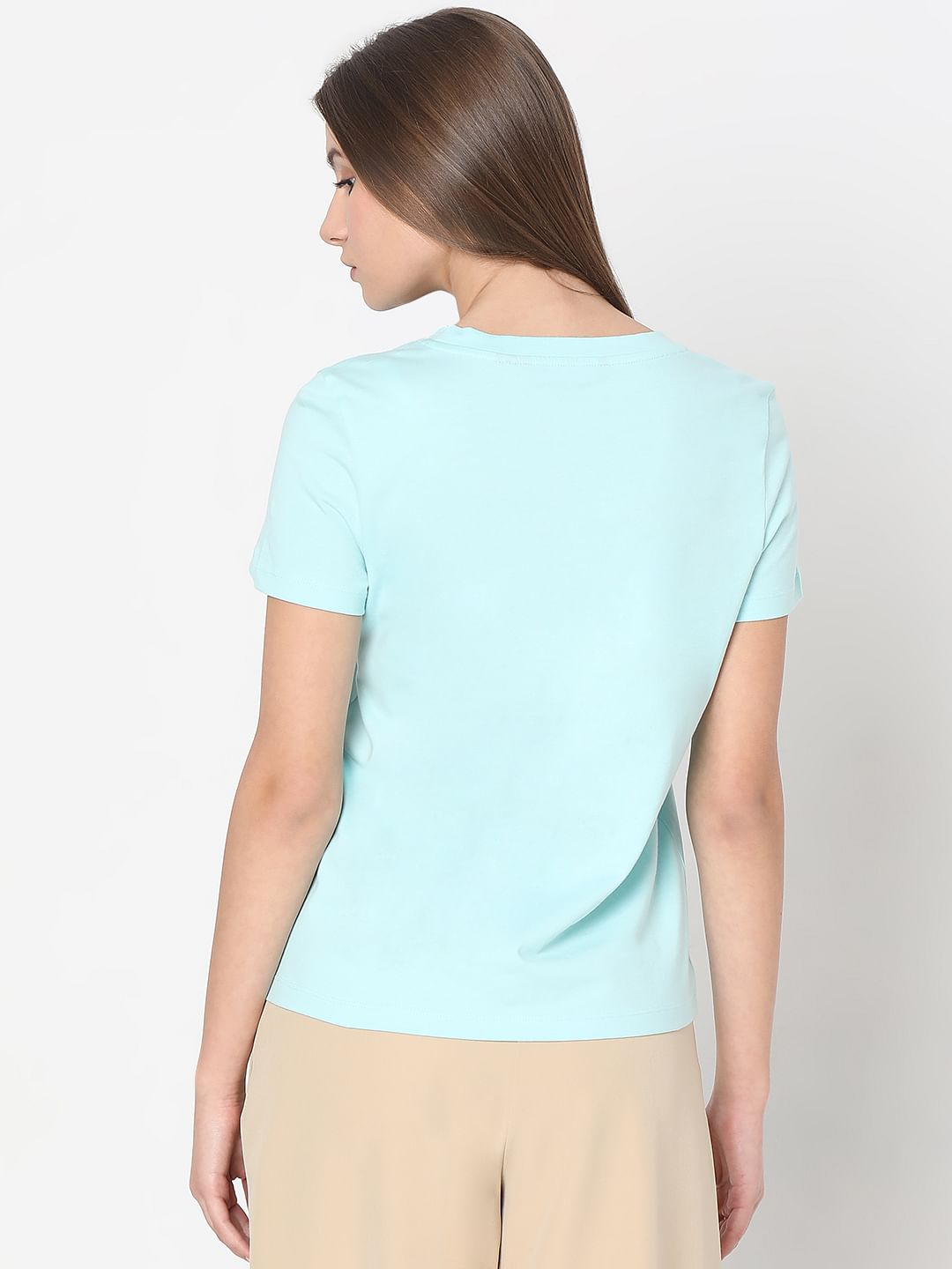 Light Blue Cotton T-Shirt