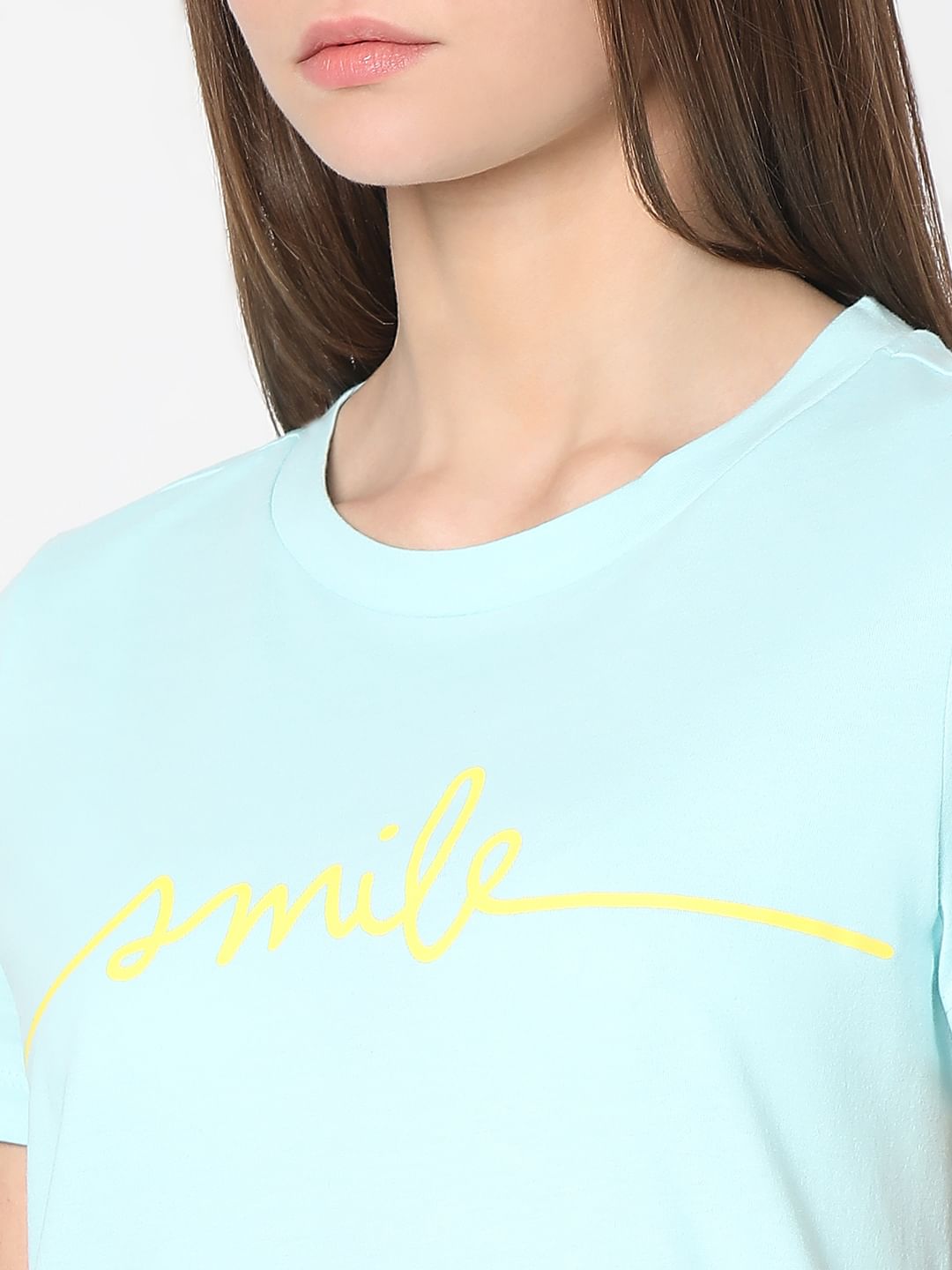 Light Blue Cotton T-Shirt