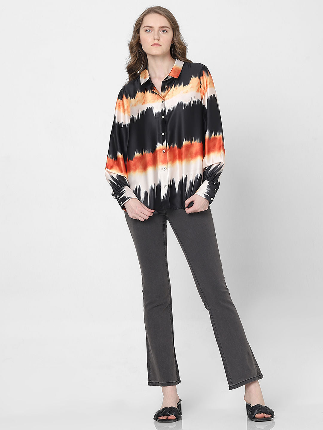 Black Watercolour Printed Shirt