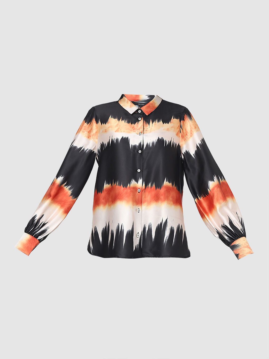 Black Watercolour Printed Shirt