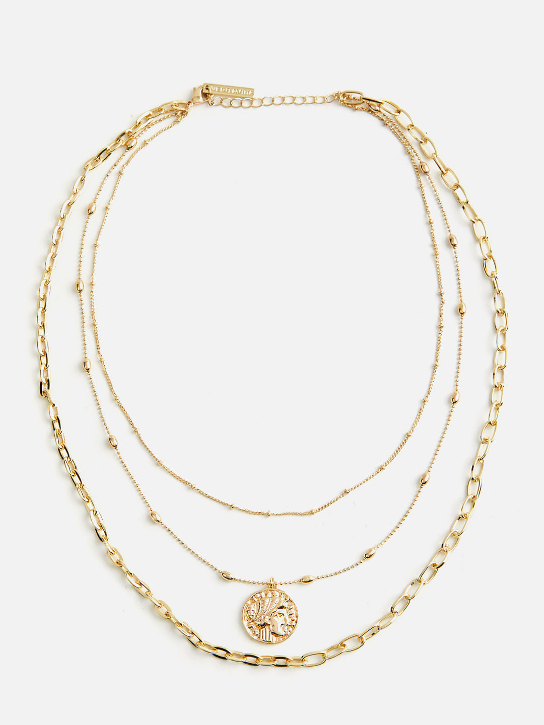 Golden Chain 3- Layered Necklace