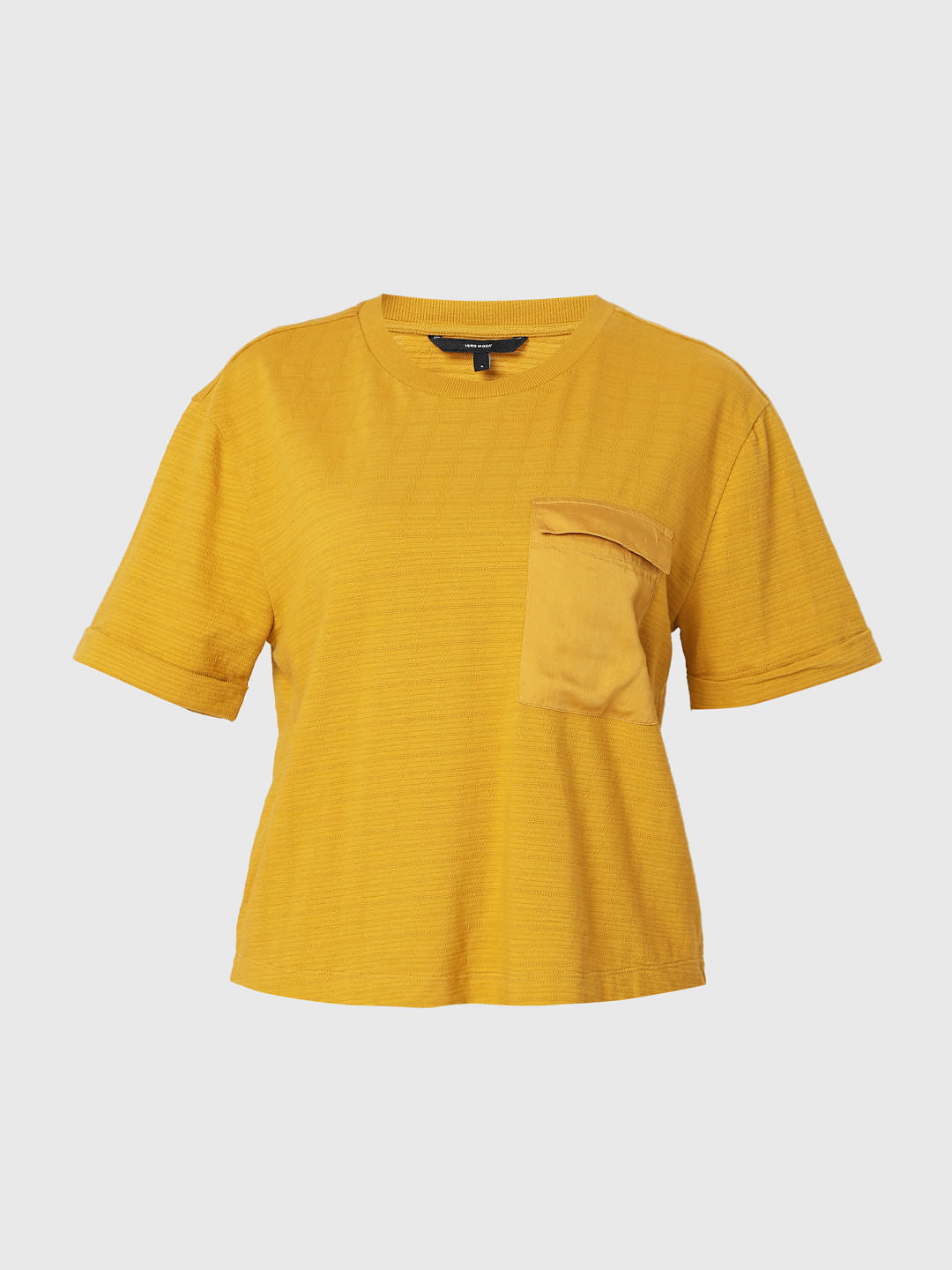 Mustard Cropped T-Shirt