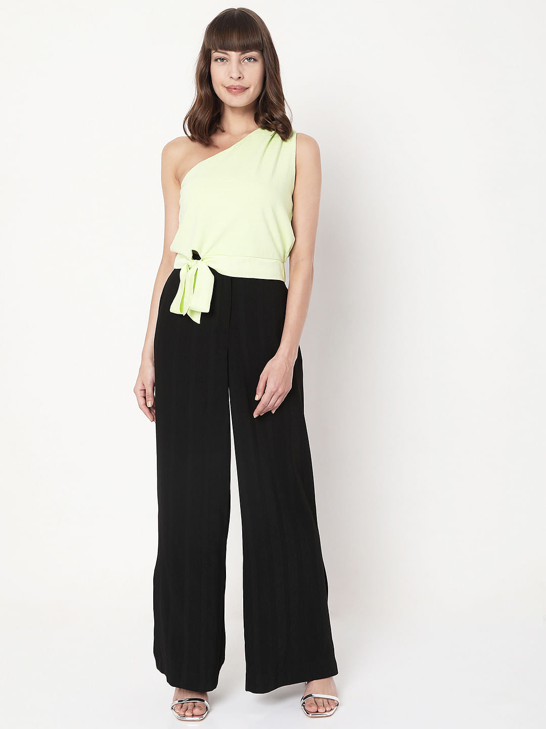 Green One Shoulder Top