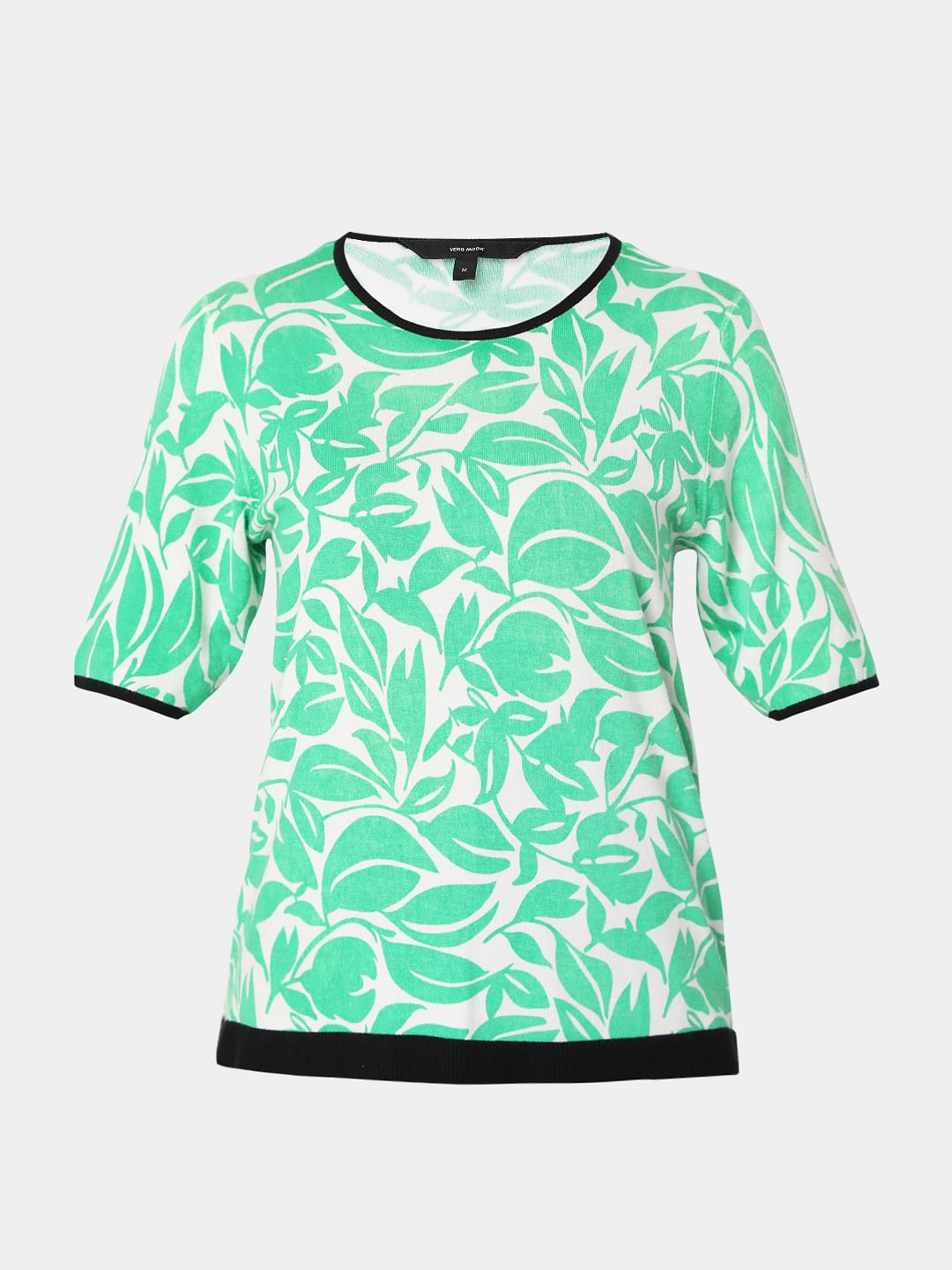 Green Printed Top