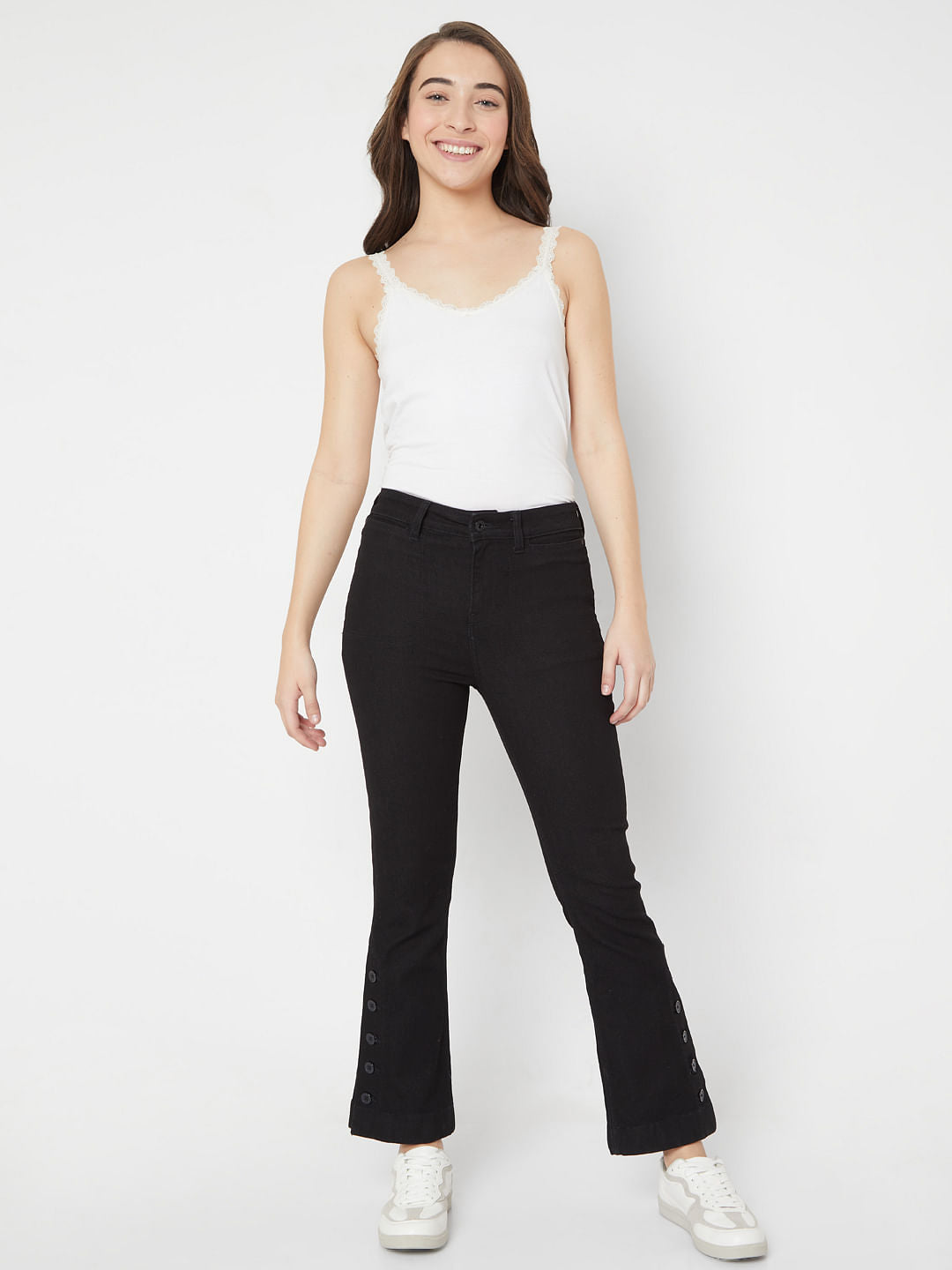 Black Petra Bootcut Jeans