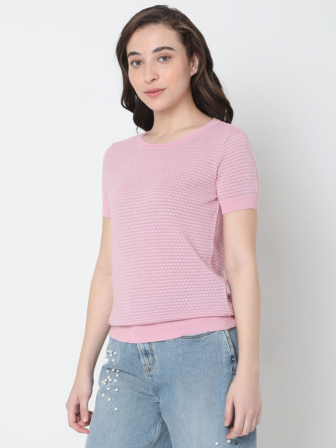 Lilac Textured Sweater