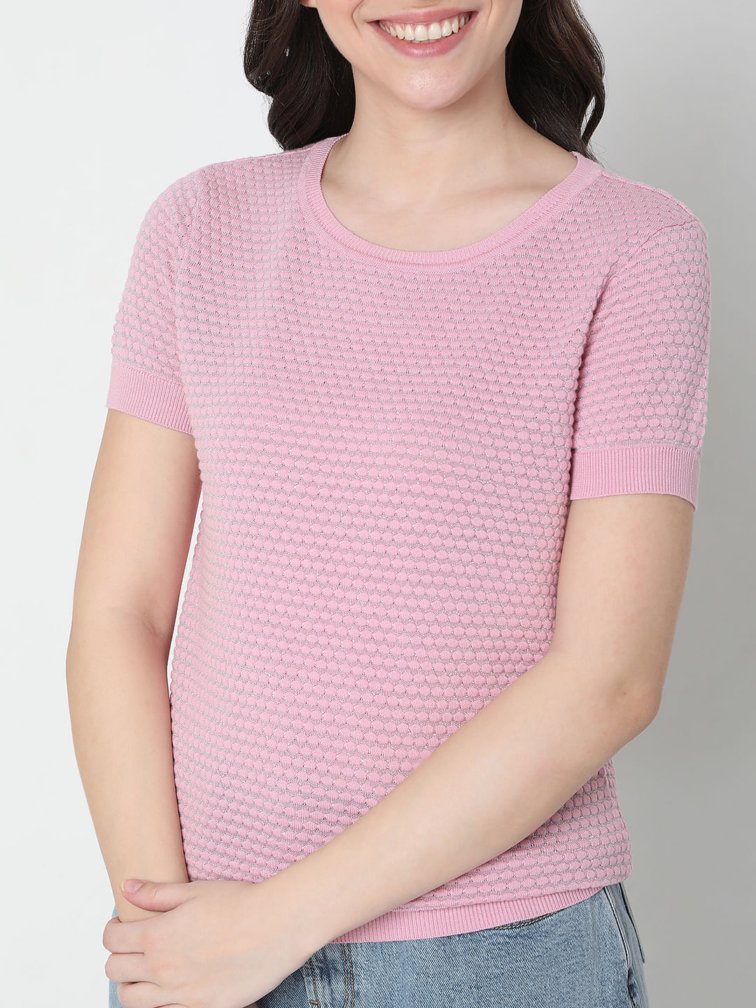 Lilac Textured Sweater