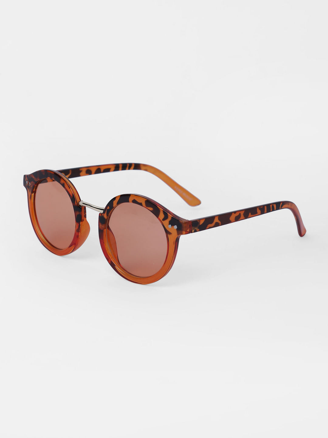 Brown Animal Print Sunglasses