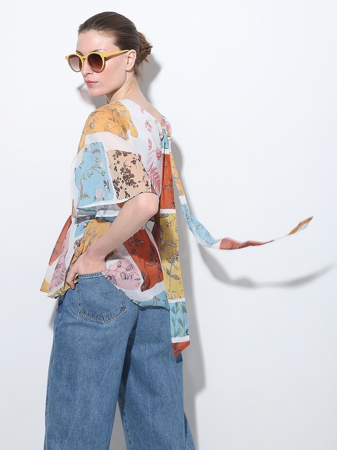 Multi-Colour Printed Top