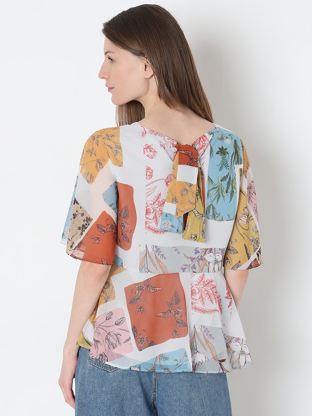 Multi-Colour Printed Top