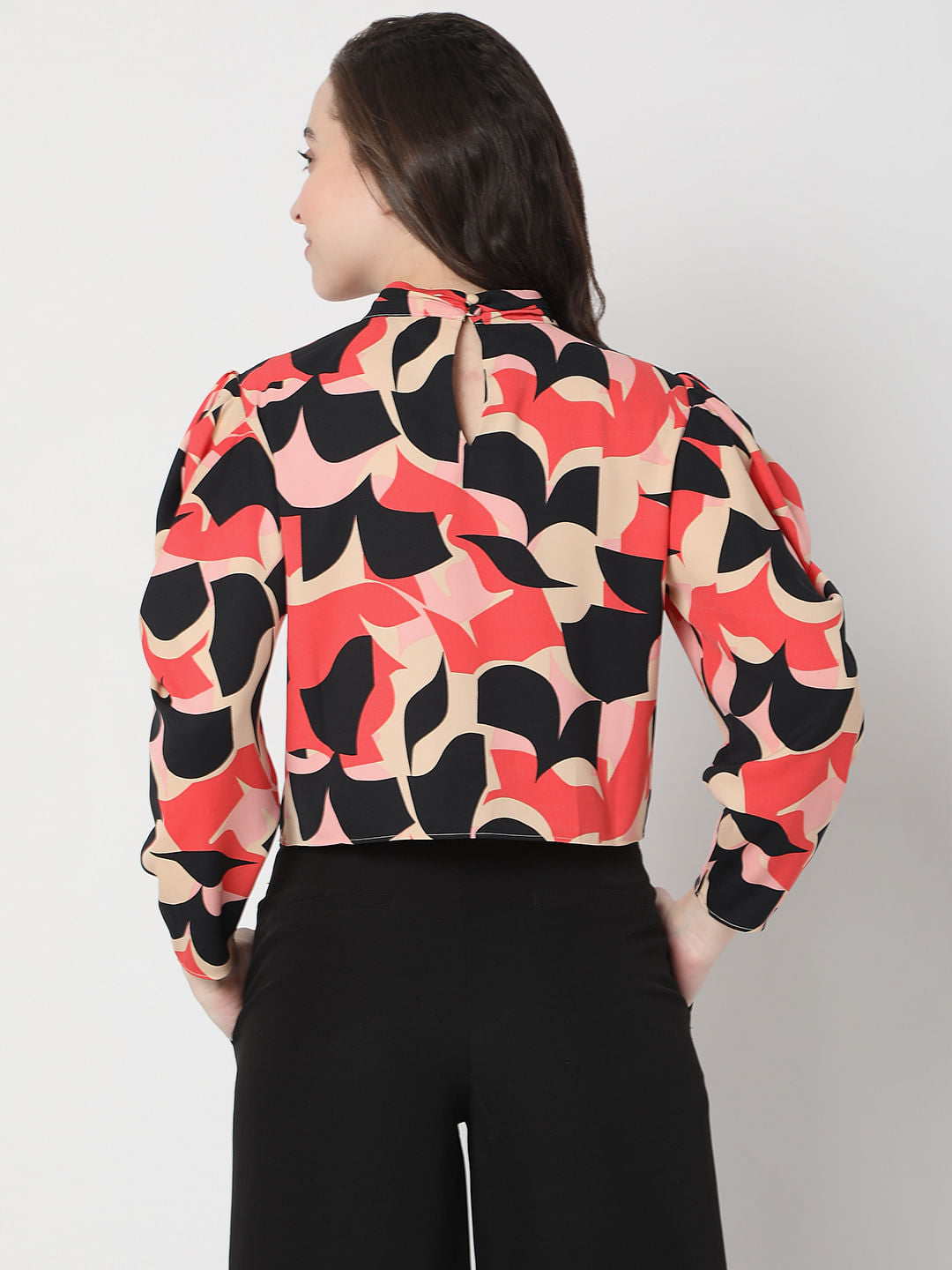 Beige Turtle Neck Top