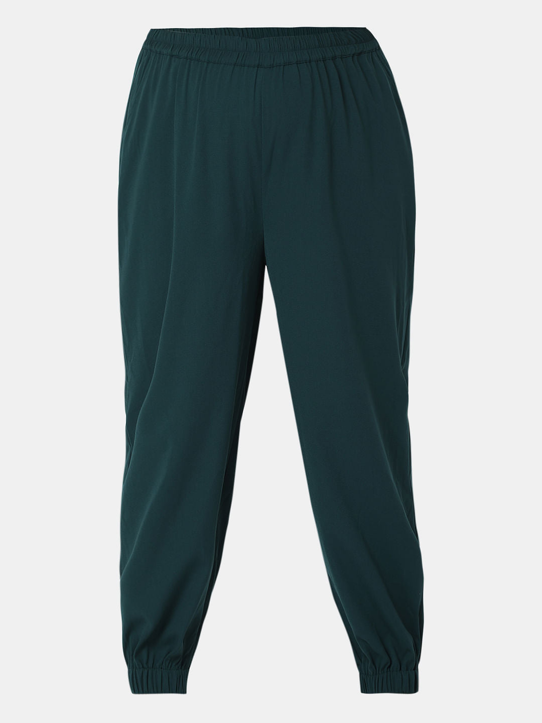Curve Dark Green High Rise Co-Ord Set Pants
