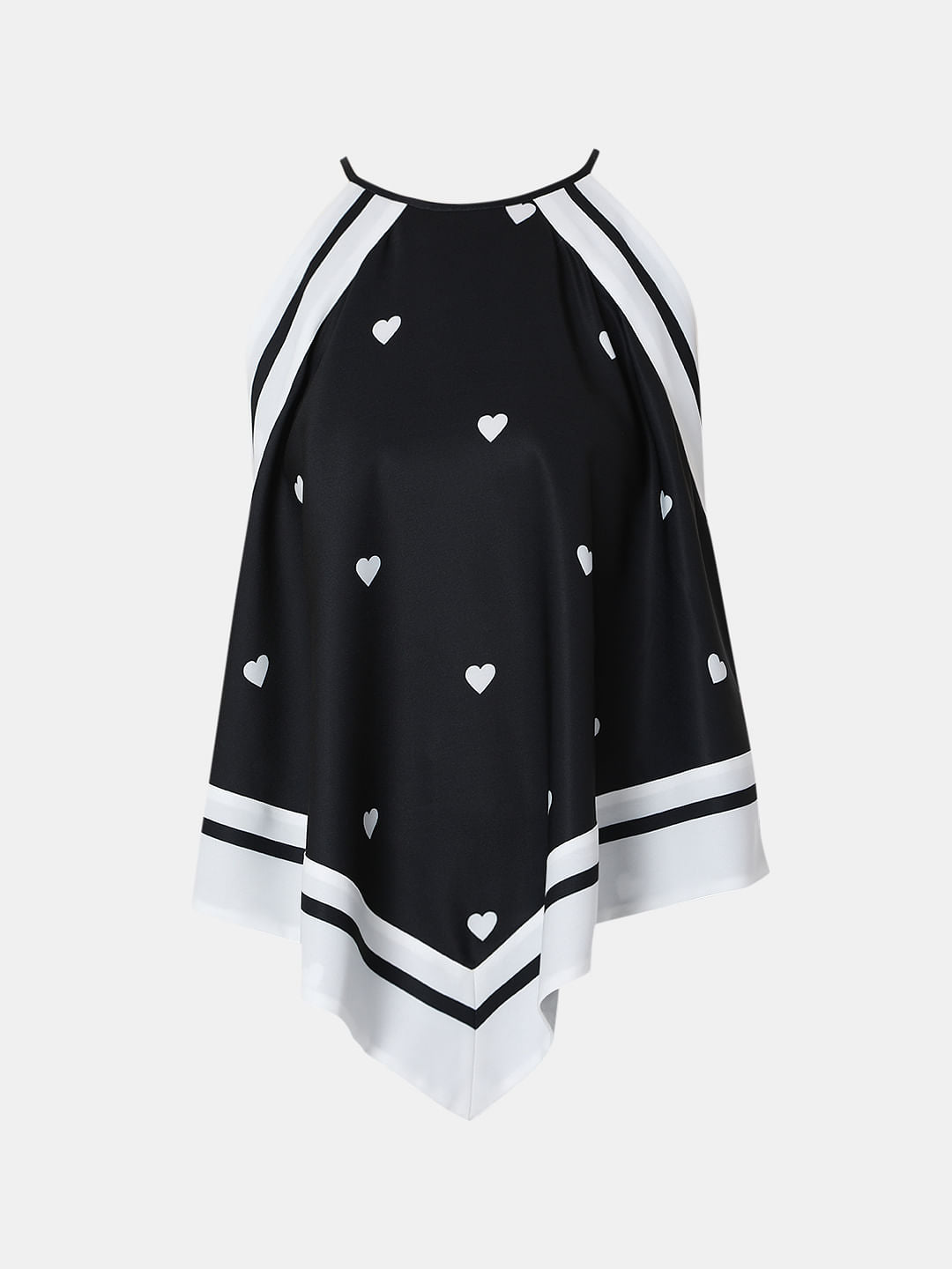 Black Halter Neck Co-Ord Top