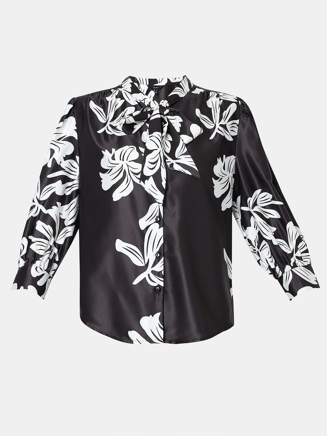 Black & White Floral Top