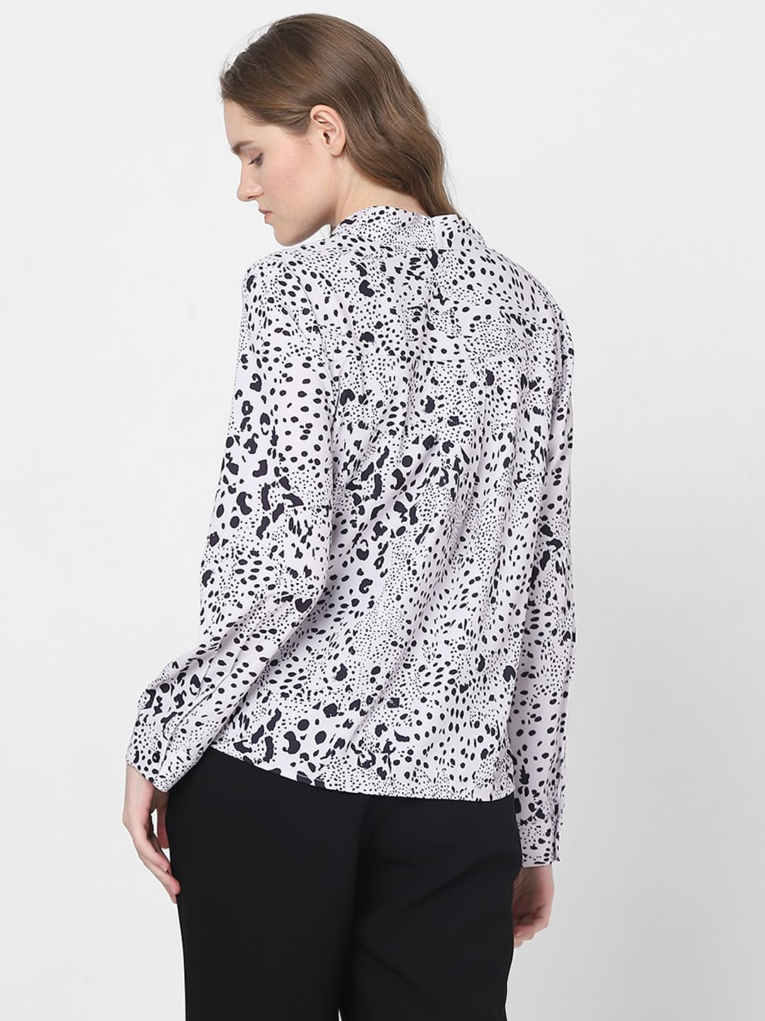 Black & White Printed Top