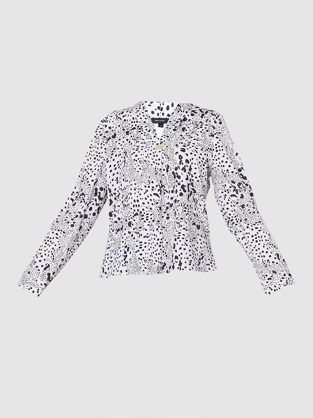 Black & White Printed Top