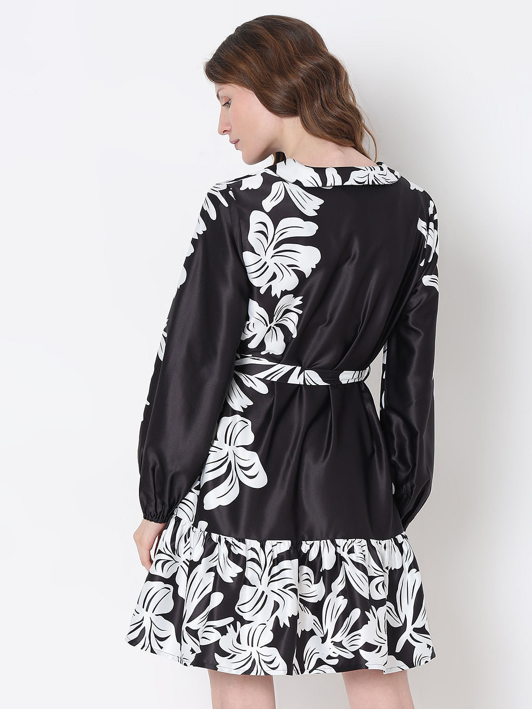 Monochrome Printed Dress