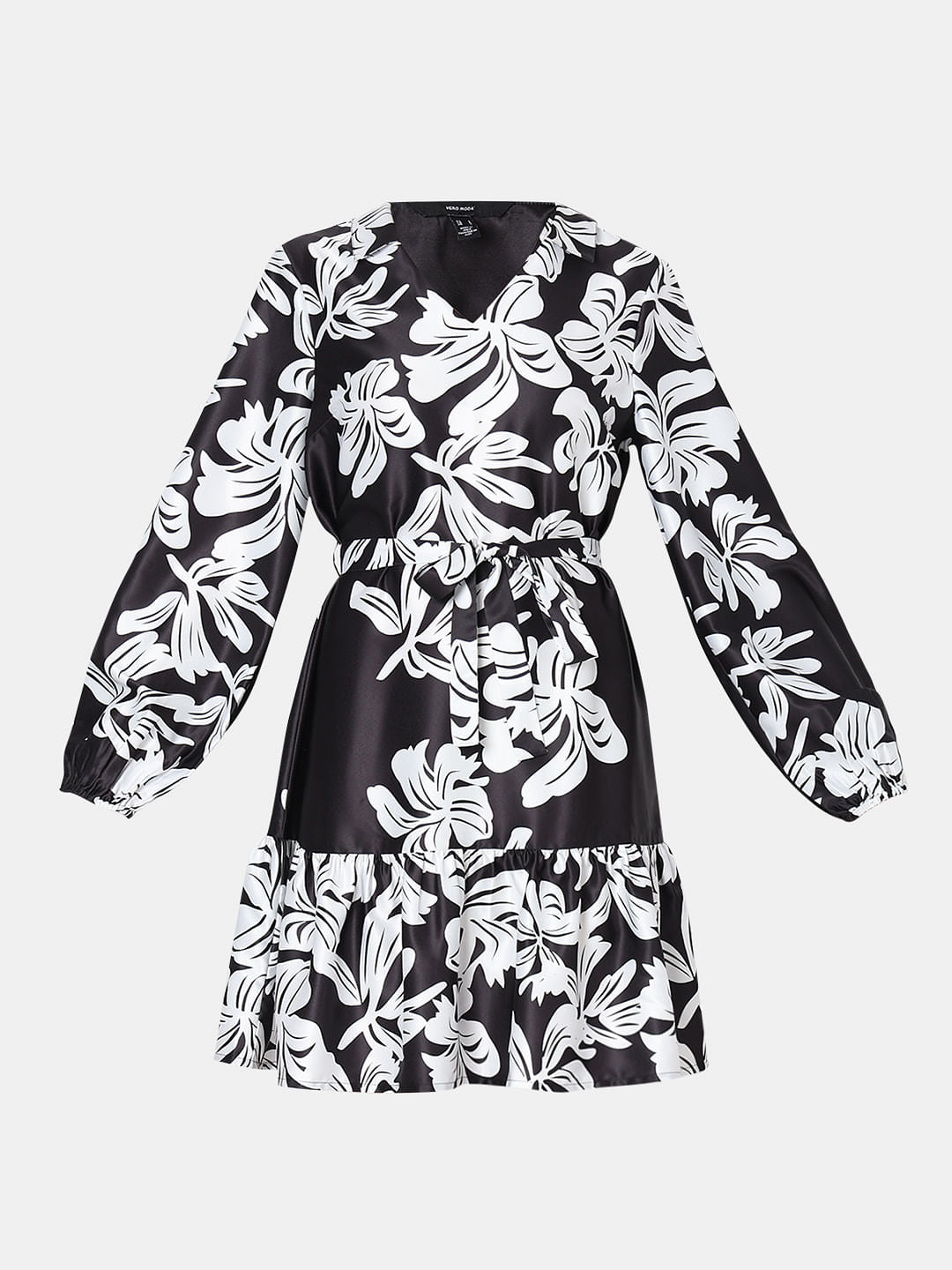 Monochrome Printed Dress