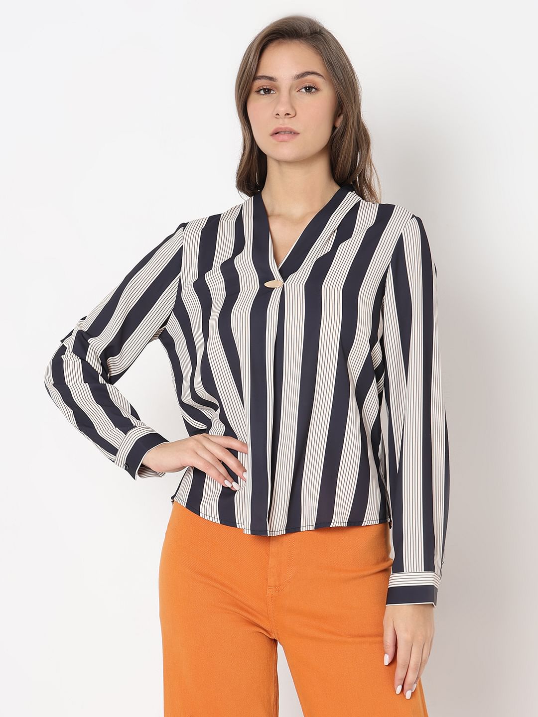 Black Striped Top
