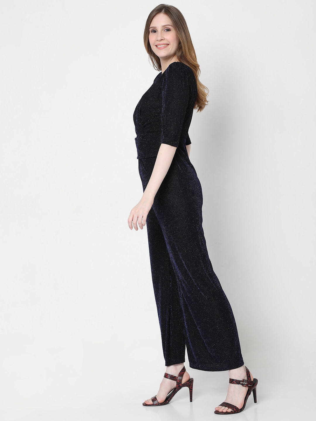 Dark Blue Shimmer Jumpsuit