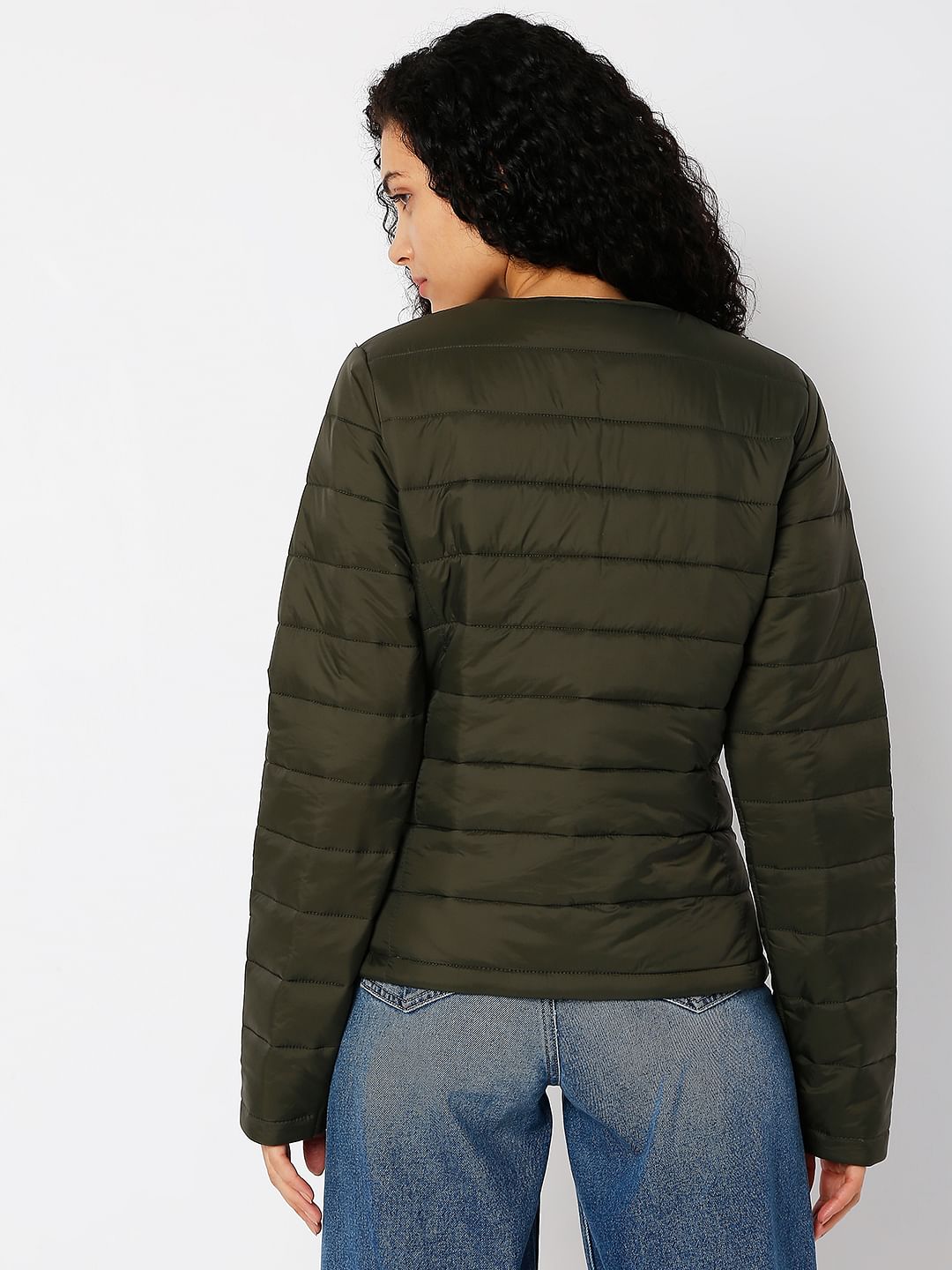Dark Olive Padded Jacket