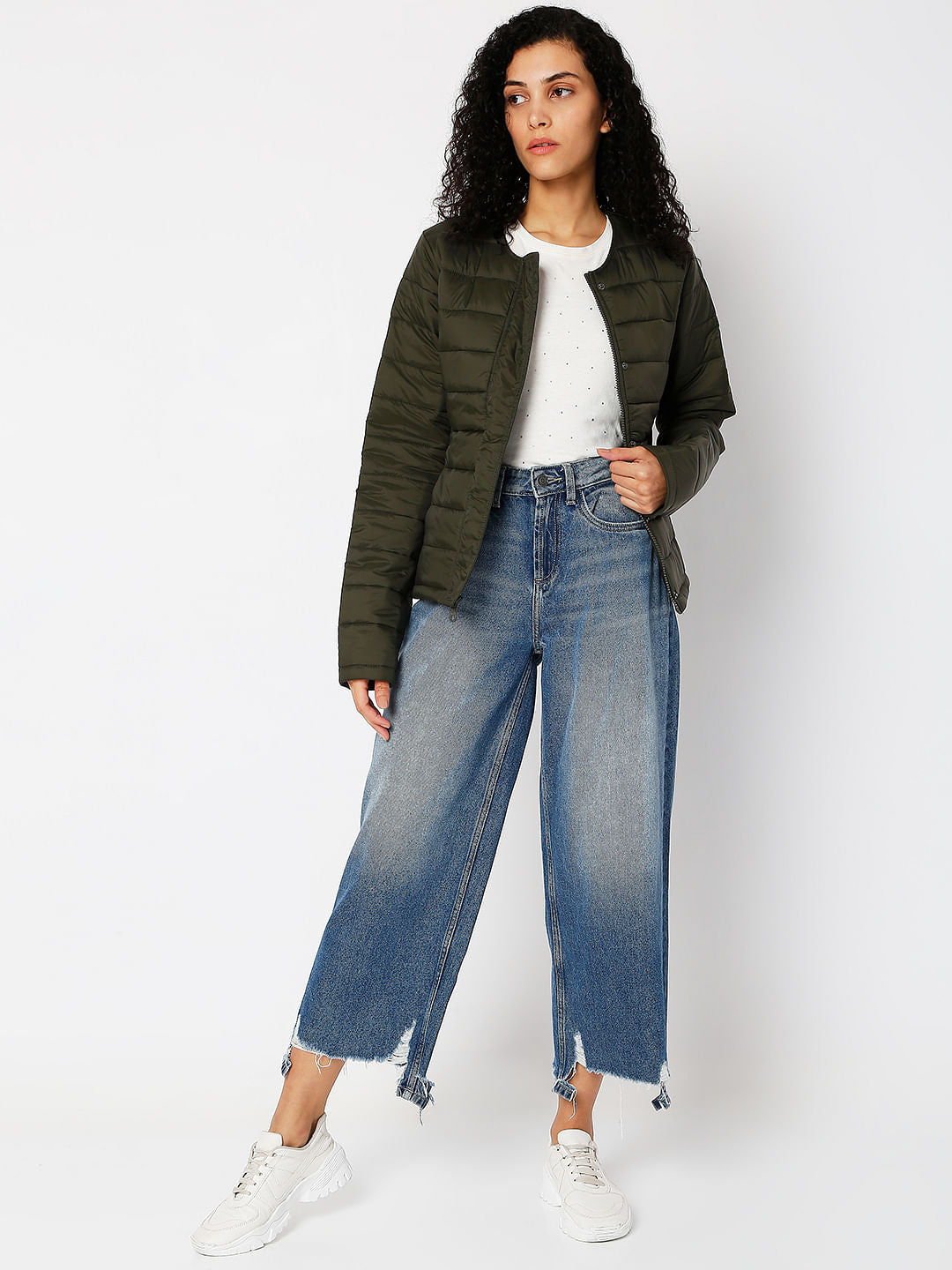Dark Olive Padded Jacket