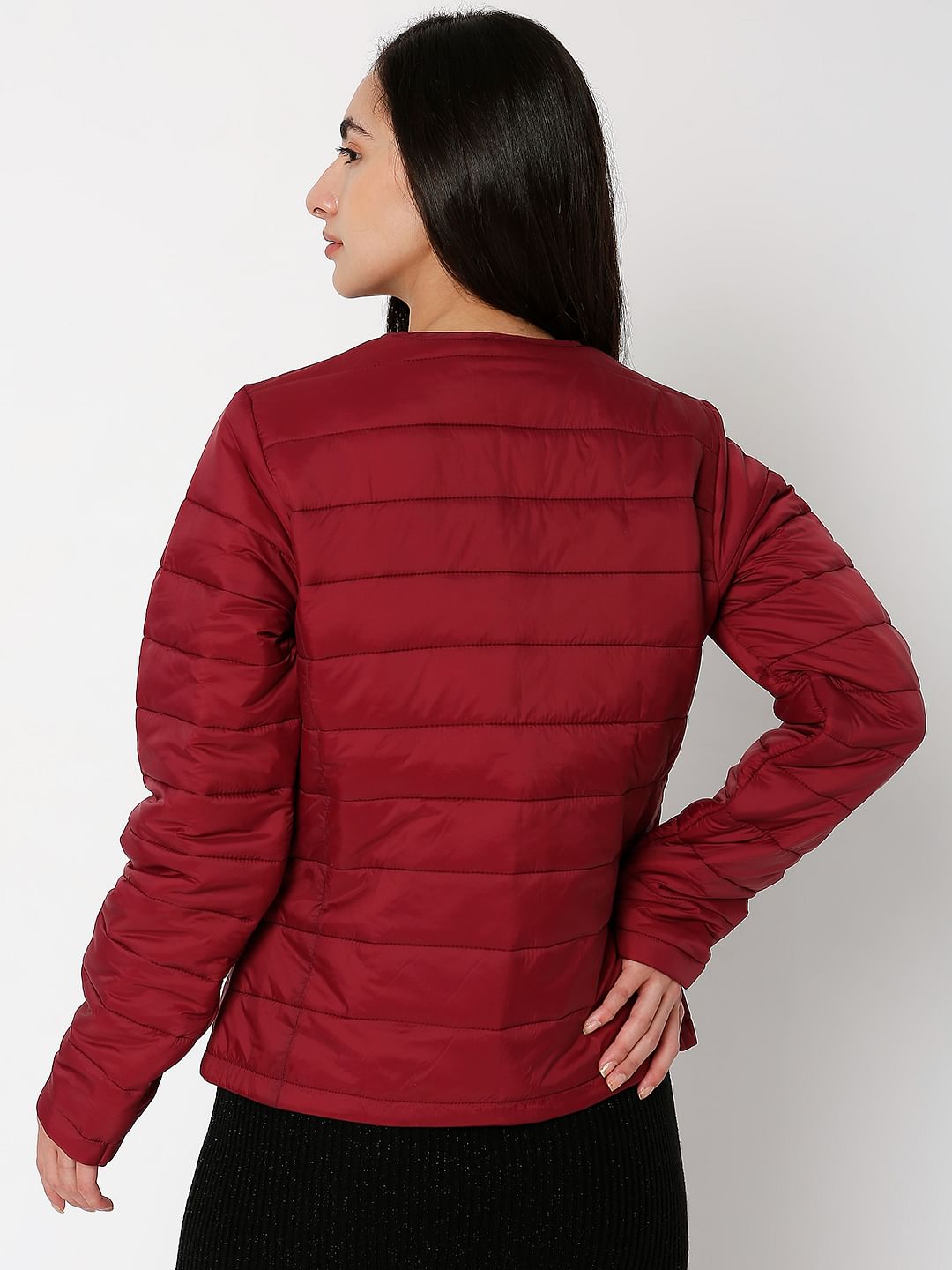 Dark Red Padded Jacket