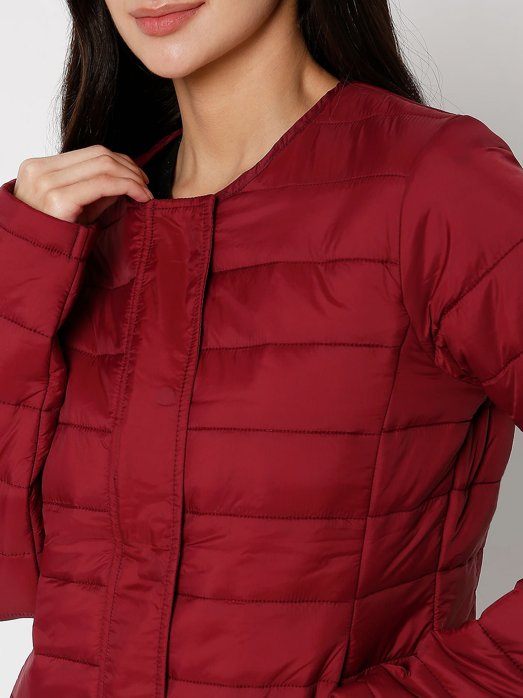 Dark Red Padded Jacket