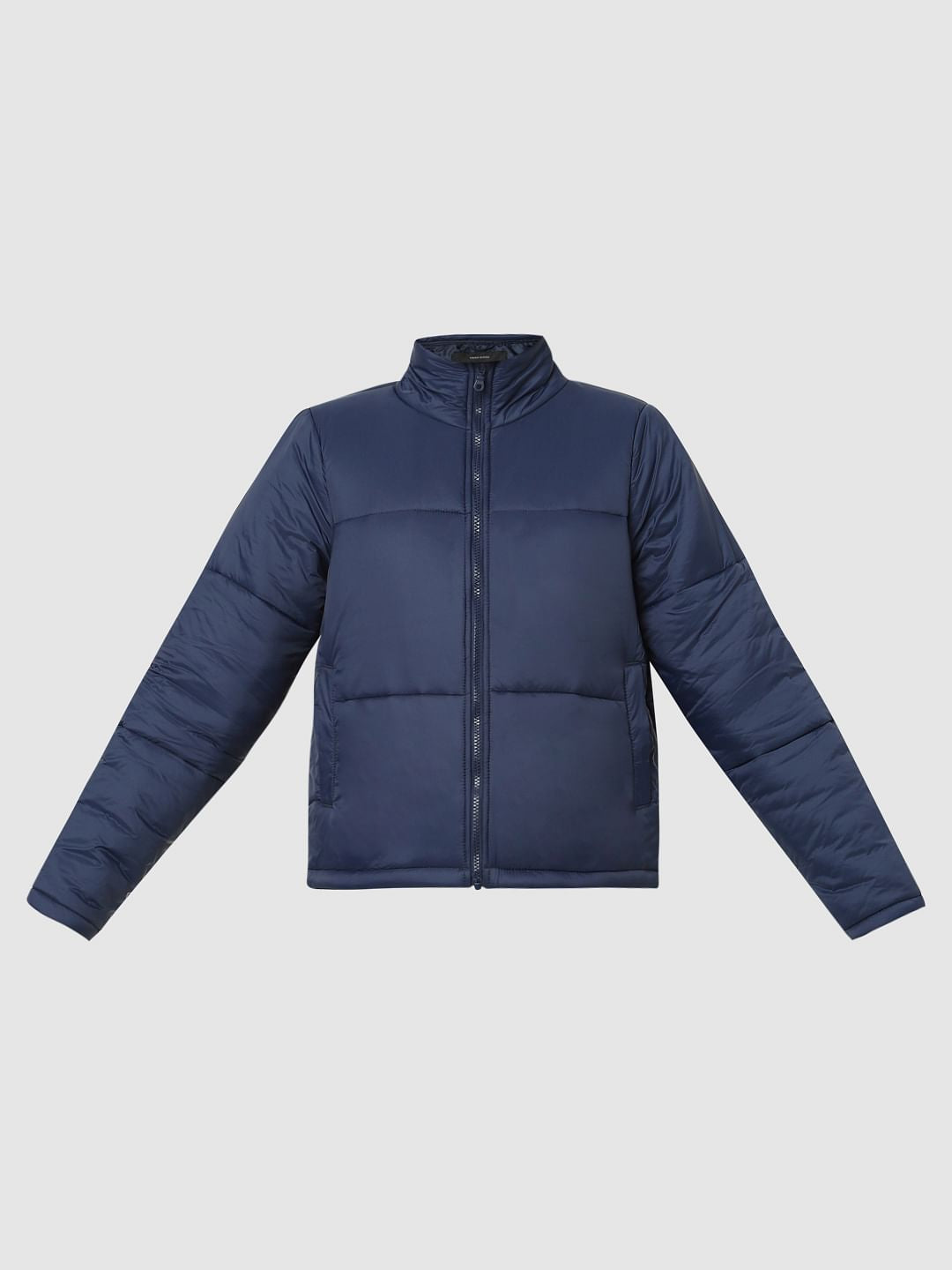 Dark Blue Short Padded Jacket