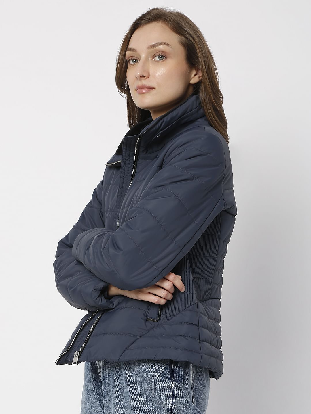 Dark Blue Padded Jacket