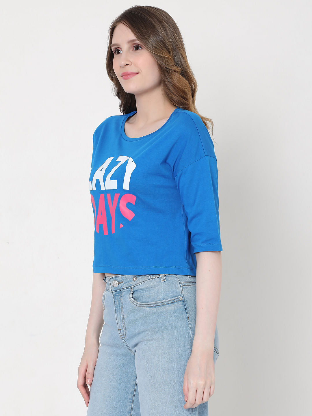 Blue Graphic Print T-Shirt