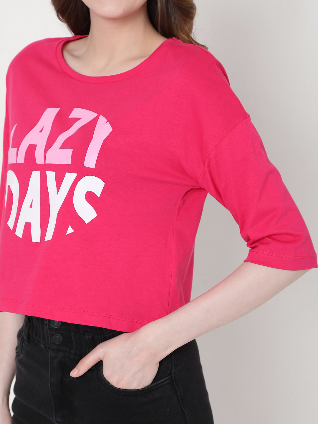 Pink Graphic Print T-Shirt