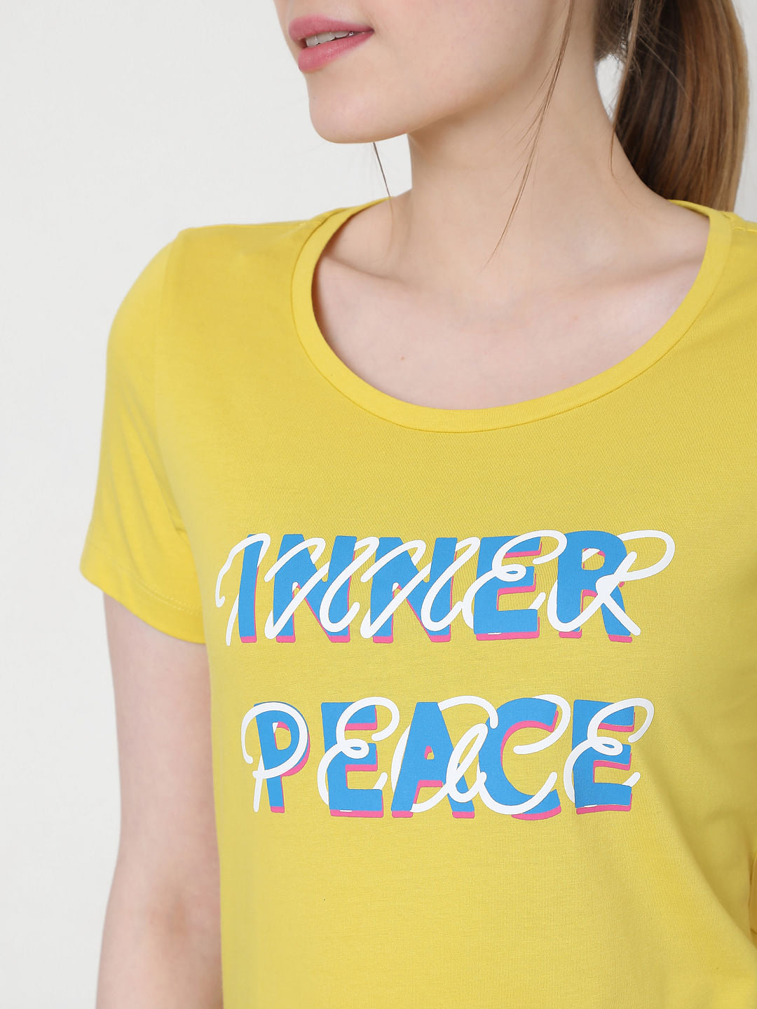 Yellow Graphic Print T-Shirt