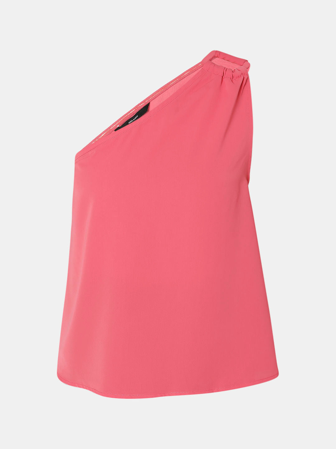 Pink One-Shoulder Top