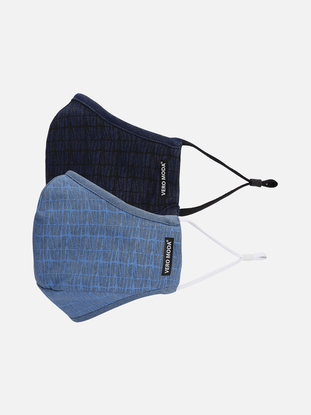 Blue Denim Reusable Masks - Pack Of 2