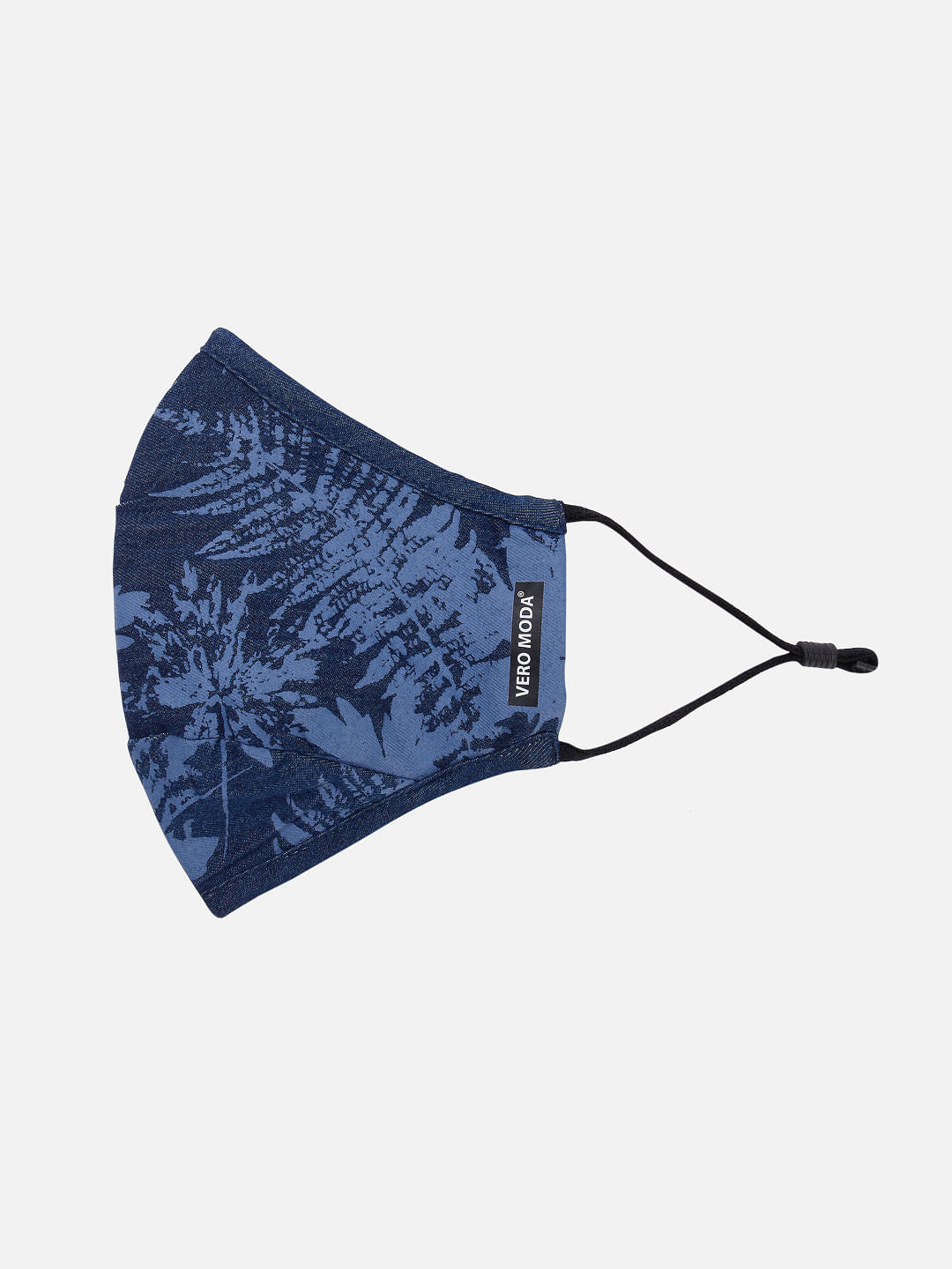 Blue Denim Printed Masks - Pack Of 2