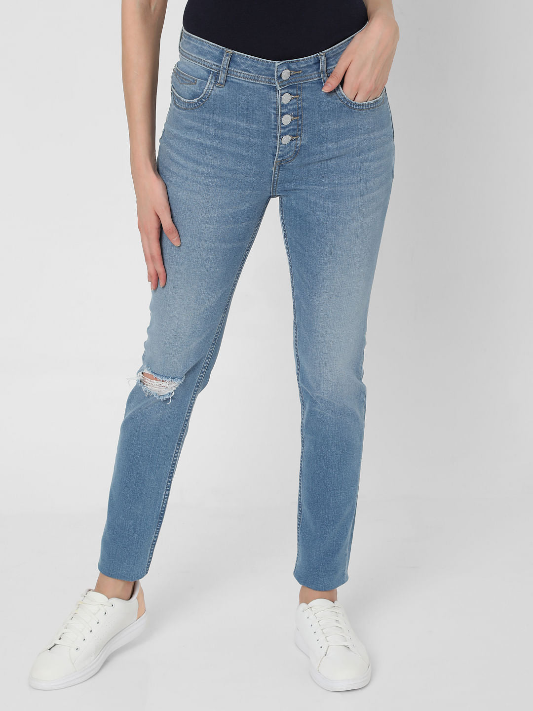 Light Blue High Rise Skinny Jeans