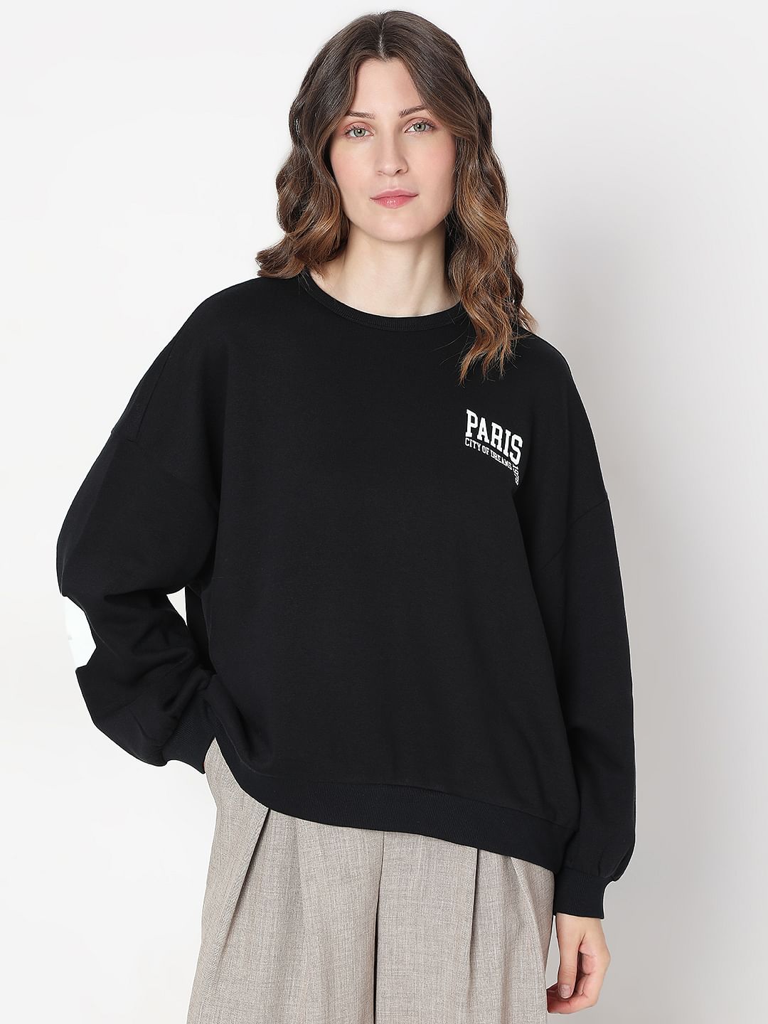 Black Oversized Sweatshirt