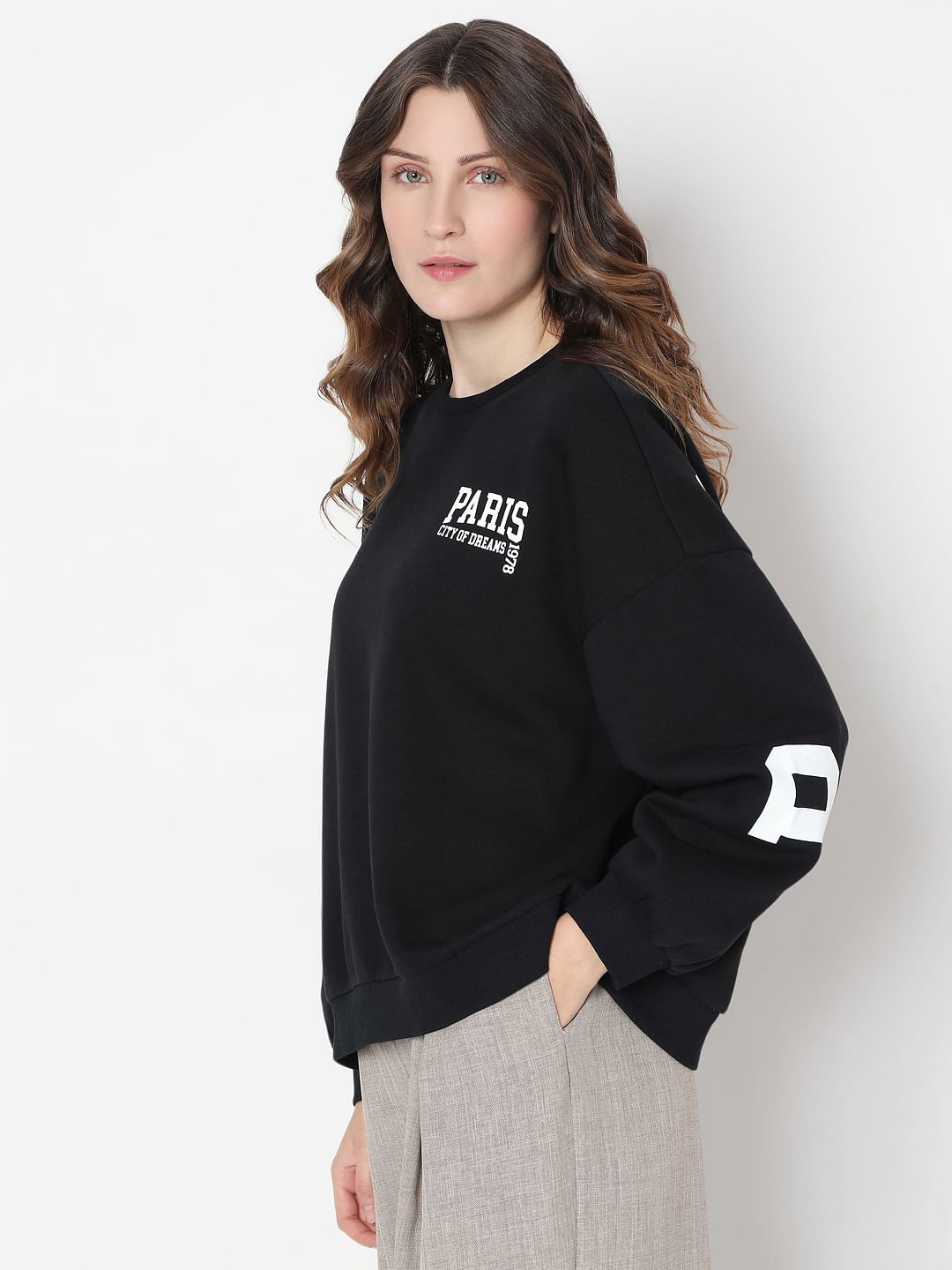 Black Oversized Sweatshirt