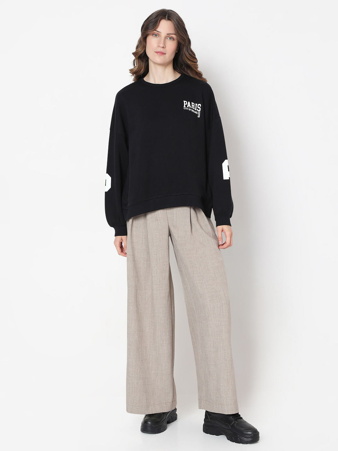 Black Oversized Sweatshirt