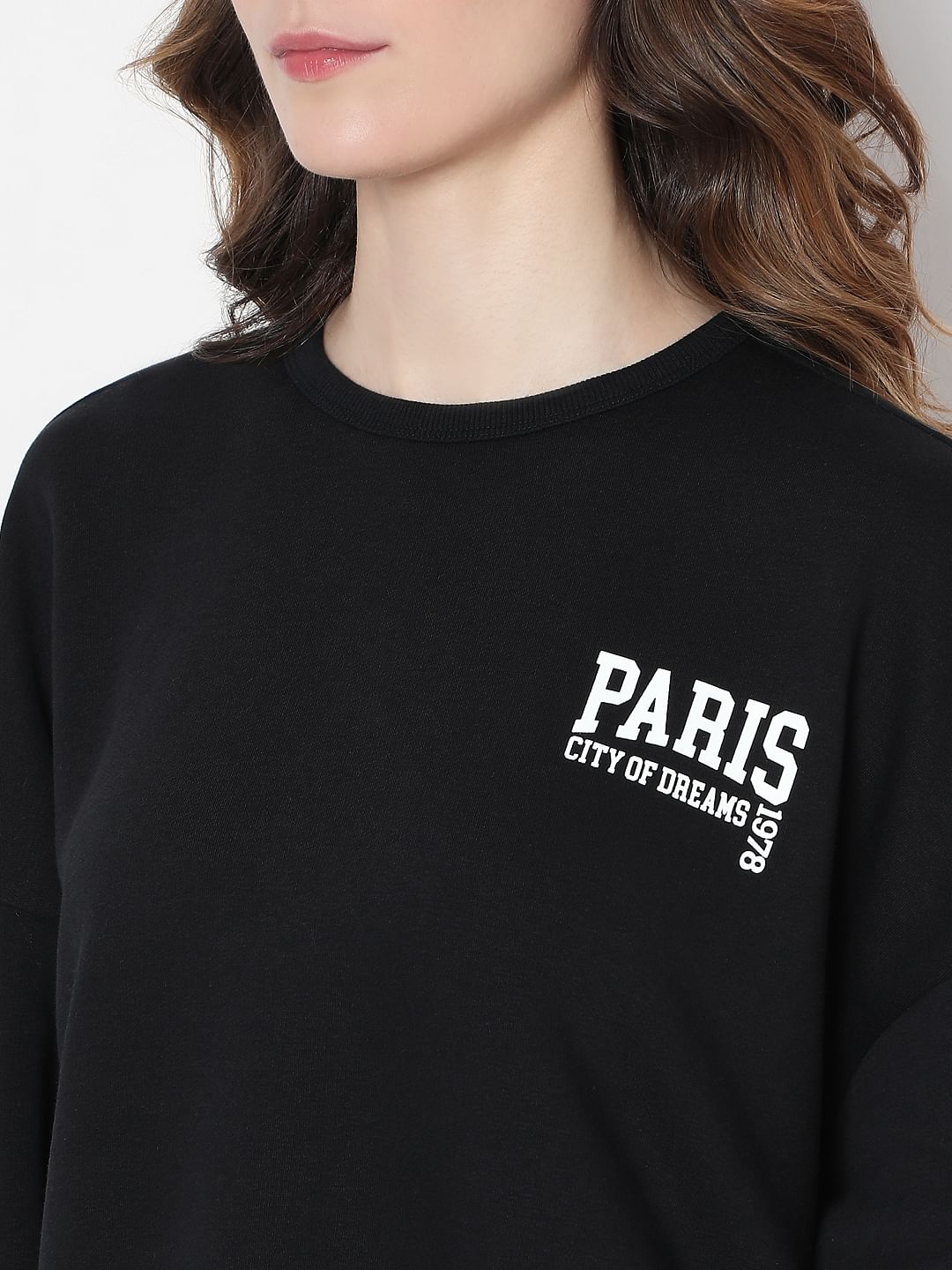 Black Oversized Sweatshirt