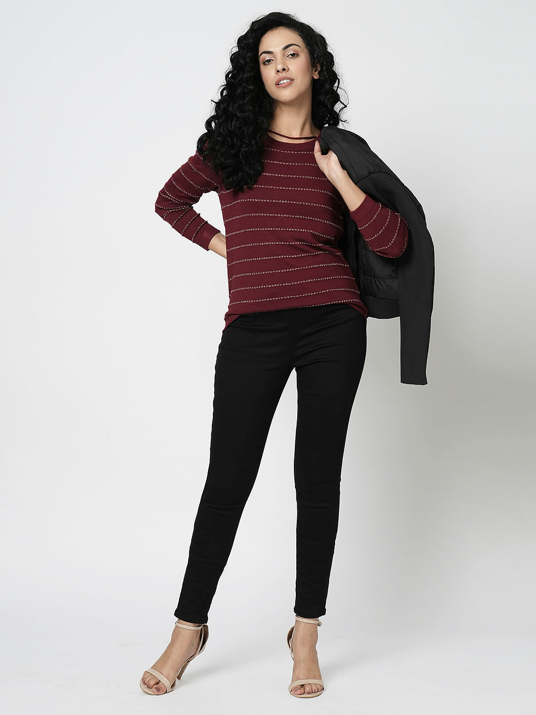 I.Scenery By Vero Moda Black High Rise Wendy Skinny Jeans