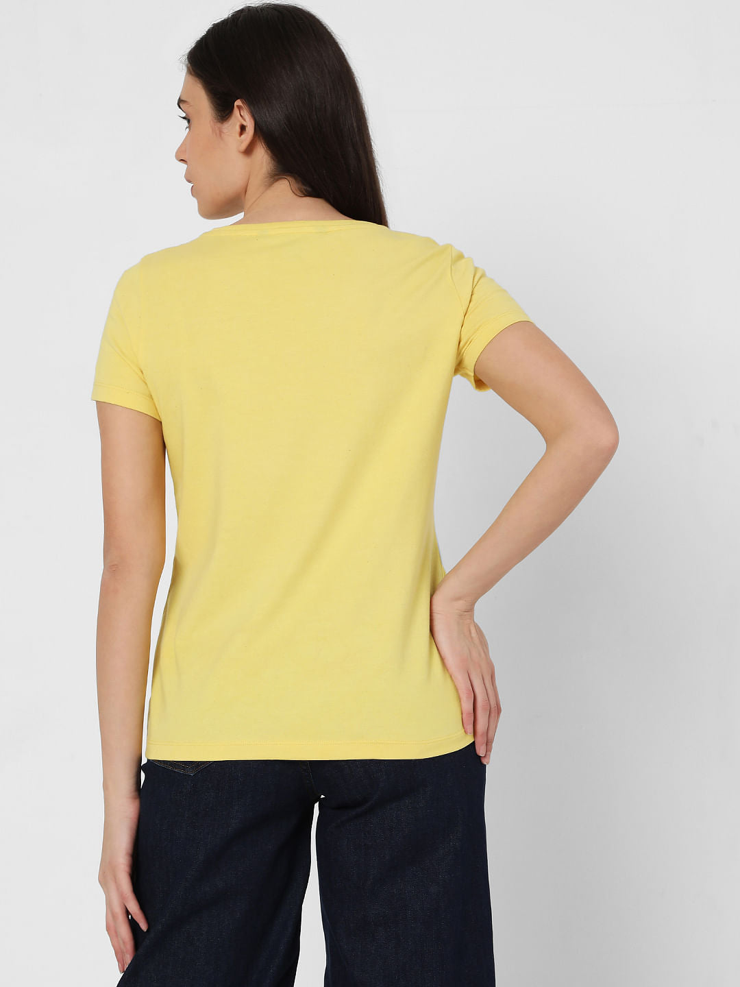 Yellow Graphic Print T-Shirt