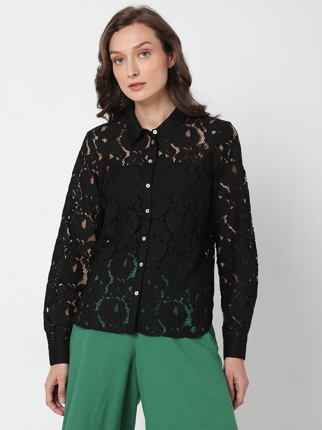 Black Lace Shirt