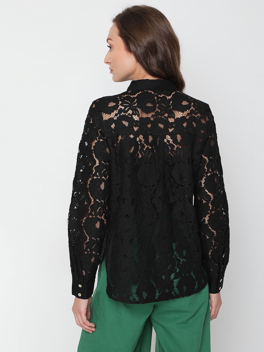 Black Lace Shirt