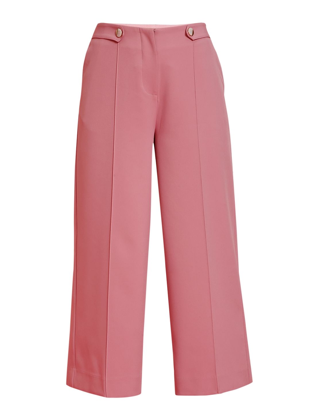 Marquee Pink High Rise Wide Leg Co-Ord Pants